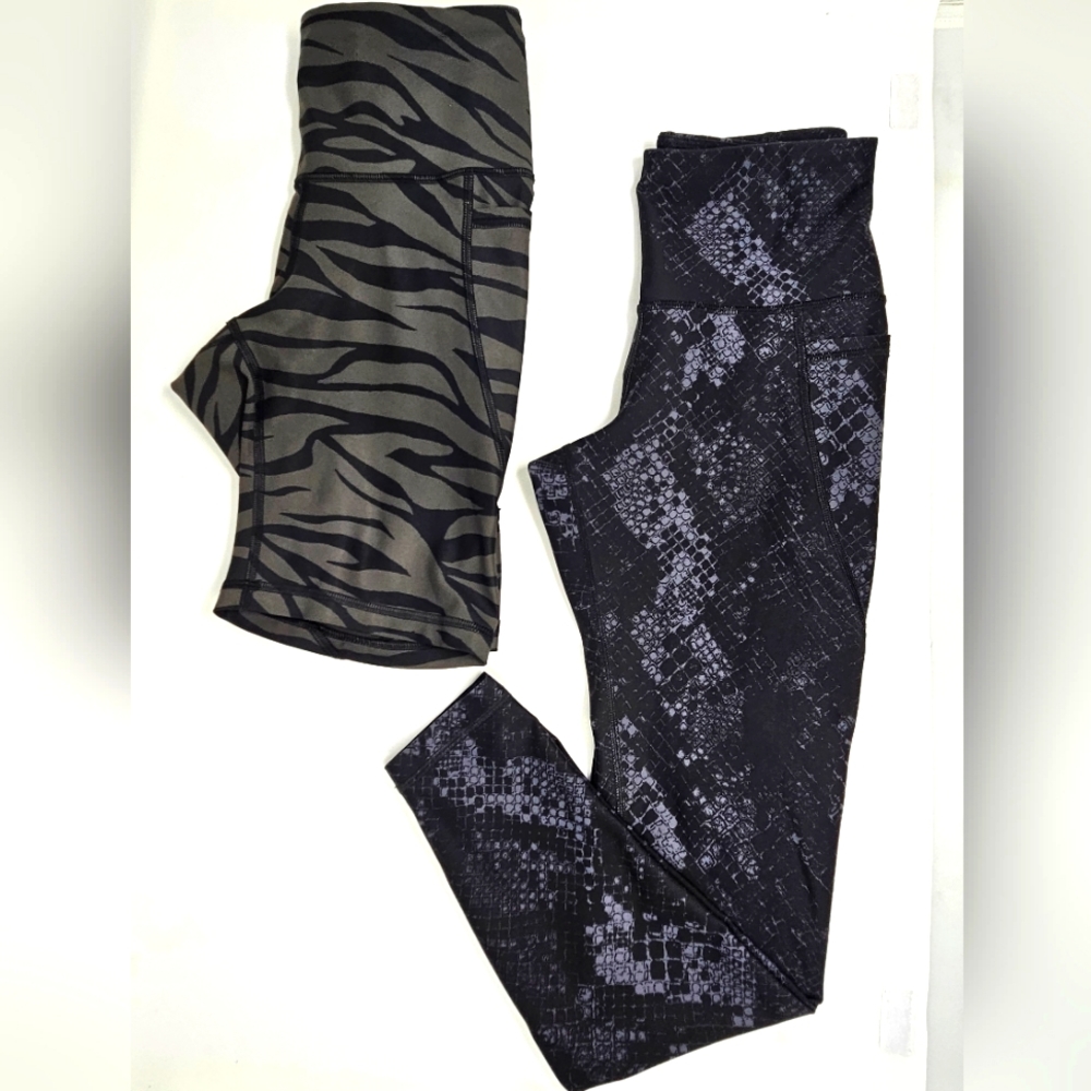 Old Navy Active Animal Print Legging and Bike Short Set